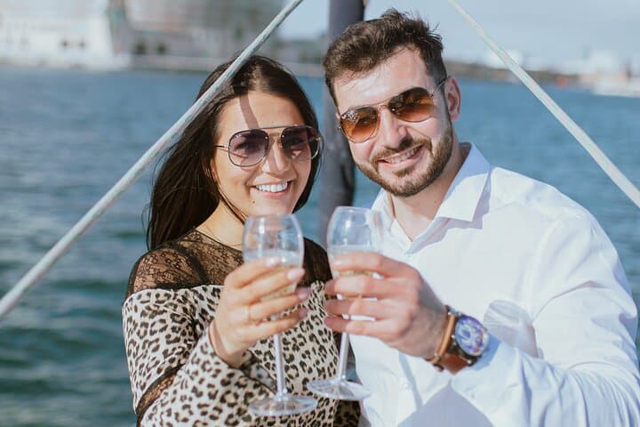 Sail Barcelona's Coast: 1-Hour Private Boat Trip with Cava