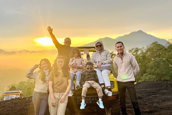 Mount Batur Jeep Sunrise and Hot Springs Experience — Jeep Summit, Black Lava Fields & Toya Devasya Soak