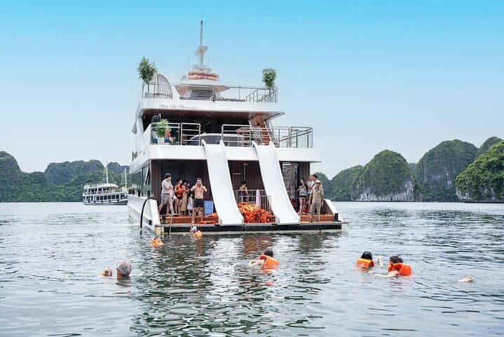 Lan Ha Bay Luxury Day Cruise — Kayaking, Jacuzzi & Water Slide from Cat Ba photo 4