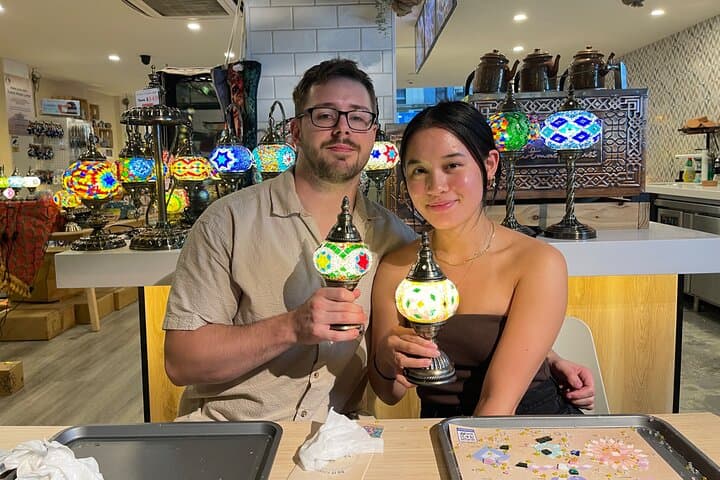 Make a Turkish Mosaic Lamp in Orange County: Hands-On Workshop in Tustin photo 6