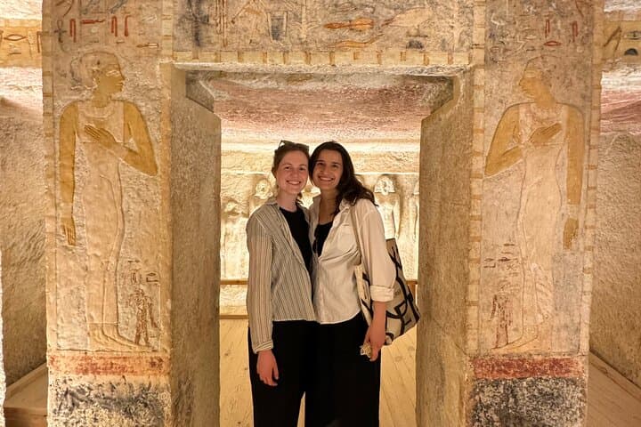 Giza Pyramids Unique Tour: Queen’s Pyramid & Rare Tomb Access photo 3