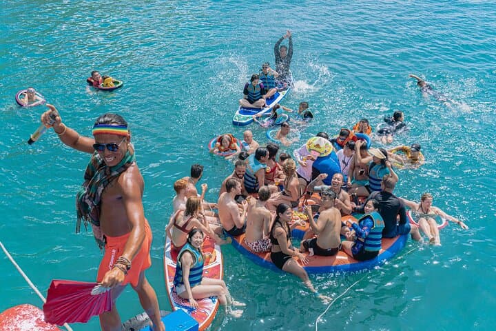 Coral Reef Snorkeling & Floating Bar Party in Nha Trang Bay photo 1