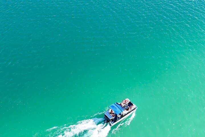 Pontoon Ride Through Bacalar's 7 Colors Lagoon — 3-Hour Boat Tour photo 2