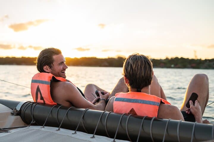 Pontoon Ride Through Bacalar's 7 Colors Lagoon — 3-Hour Boat Tour photo 6