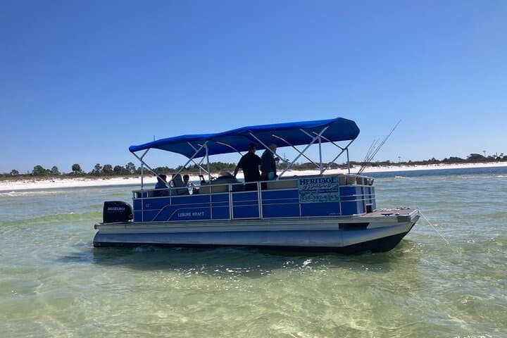 Deluxe 115HP Pontoon Rental in Panama City Beach — Shell Island Day Cruises photo 4
