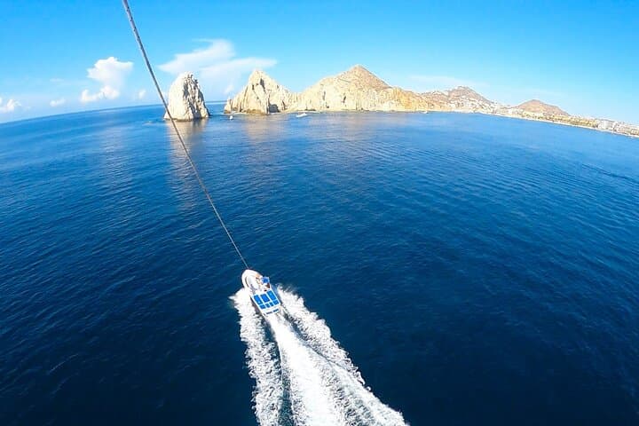 Parasailing Over Cabo San Lucas Bay: Skybound Views of El Arco and Both Seas photo 2