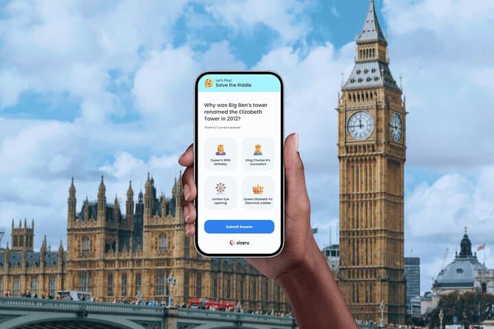 London Interactive Walking Tour: Trafalgar Square to Westminster Bridge