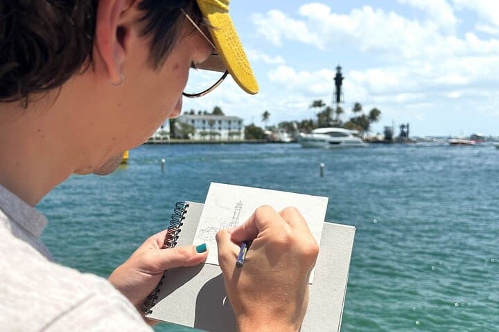 Pompano Beach Watercolor Postcard Workshop at Hillsboro Inlet photo 4