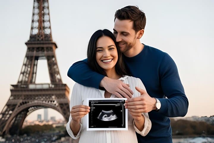 Eiffel Tower Pregnancy Photoshoot: Paris Maternity Session photo 2