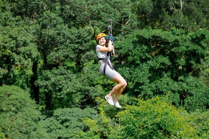 Koh Samui Jungle Zipline & Tree Bridge Cafe — Zipline with Waterfall Views photo 5