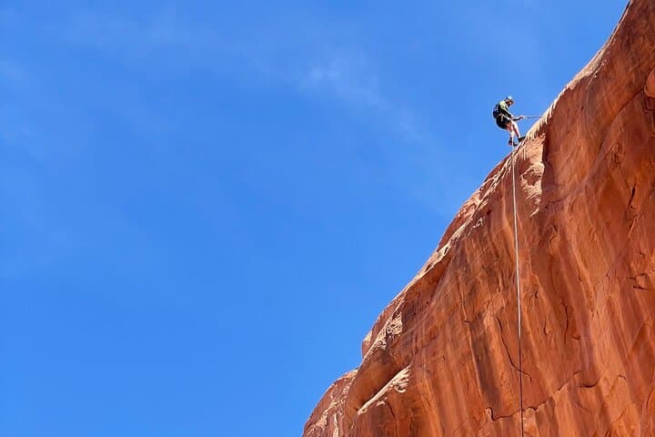 Moab Private Canyoneering in Bow & Arrow Canyon: Half-Day Rappelling Adventure photo 3