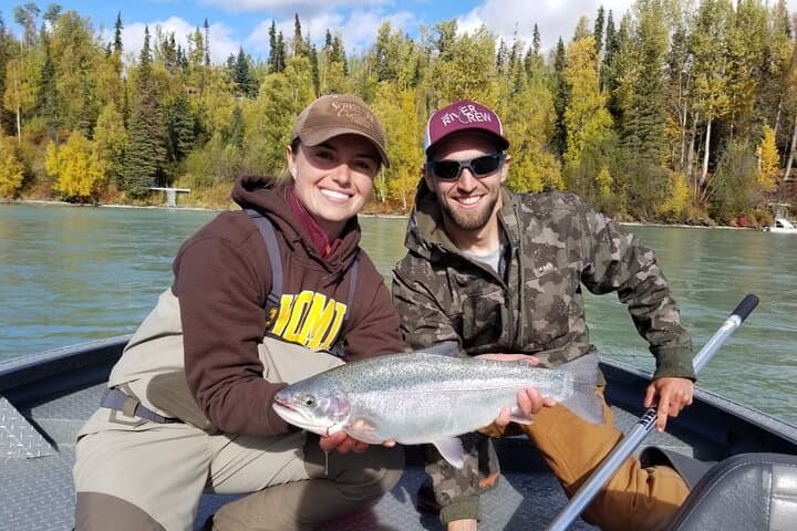 Kenai River Rainbow Trout Full-Day Fishing Charter — Trophy Rainbows & Skilak Lake Lunch