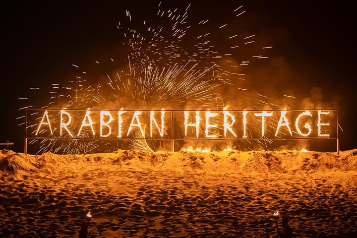 Evening Desert Safari & BBQ Dinner at Arabian Heritage Camp Dubai