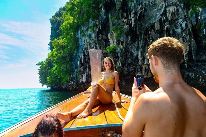 Private Longtail Island-Hopping to Koh Lanta Emerald Cave & 4 Islands