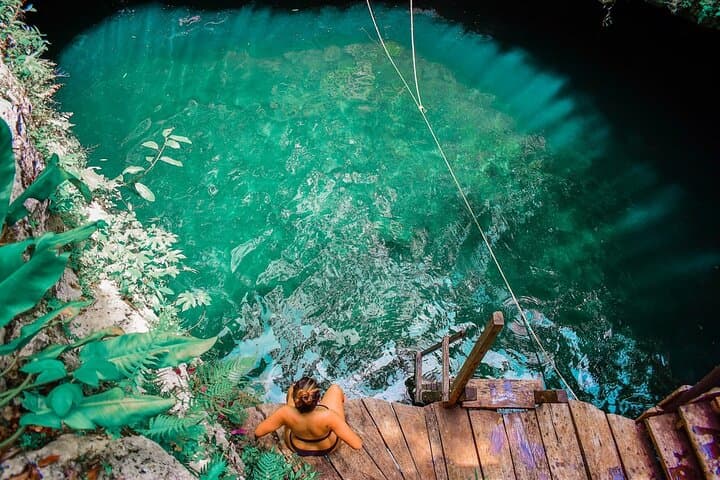 Cenotes Adventure Tour from Cancun: Pakal, Jaguar Cave & Cats