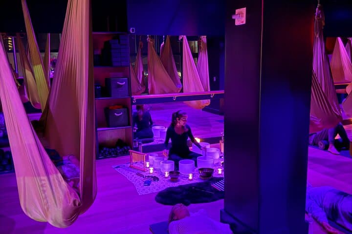 Floating Sound Bath Miami Beach: Aerial Hammock Wellness Experience photo 4