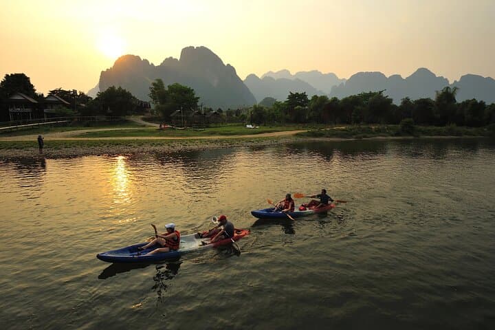 Vang Vieng Kayaking: Nam Song Fun Rapids & Scenic Float photo 4