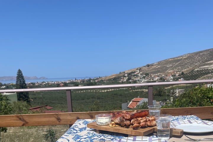Olive Grove BBQ Dinner with Sunset Views over Dia Island