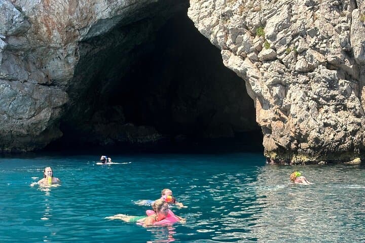 Secret Riviera Boat Tour to Mala Cave with Snorkeling from Nice