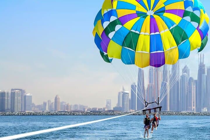 Parasailing Near Burj Al Arab: Dubai Coast Aerial Experience