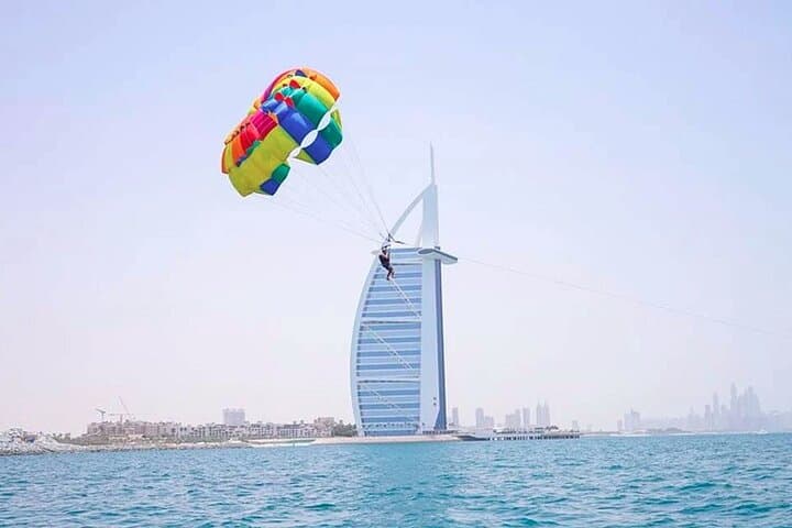 Parasailing Near Burj Al Arab: Dubai Coast Aerial Experience photo 3