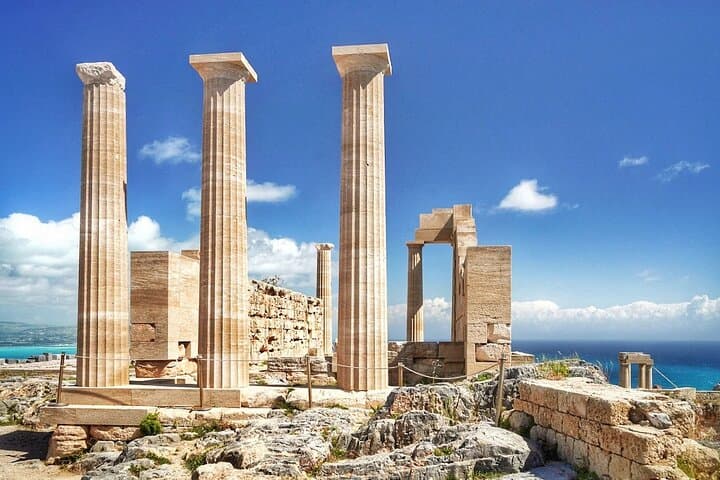 best-of-rhodes-private-half-day-tour-lindos-acropolis-mandraki photo 1