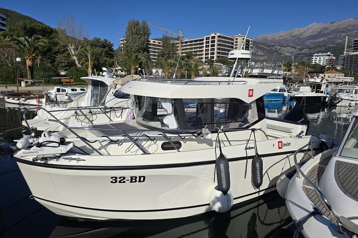 Private Quicksilver 805 Boat Rental Along Budva Coast