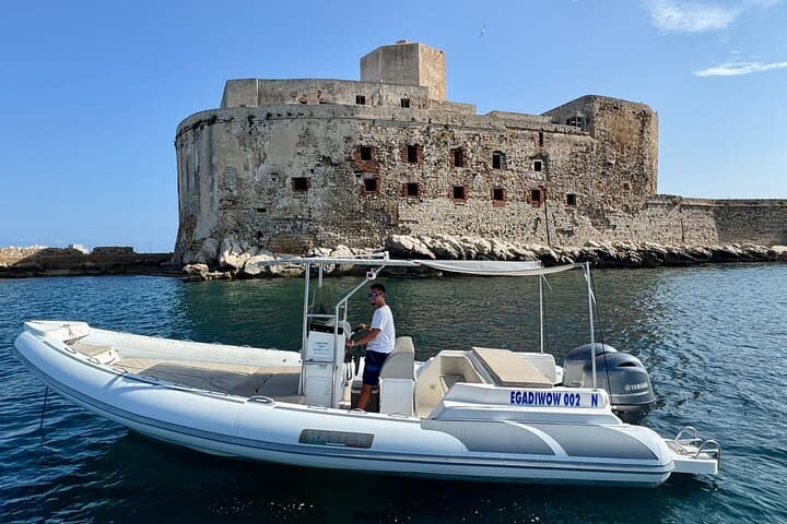 Private Boat Tour to Egadi Islands: Favignana & Levanzo with Lunch and Sunset Aperitif photo 2