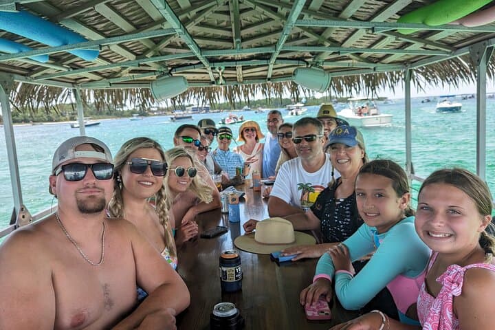Destin Crab Island 3-Hour Shared Tiki Boat Excursion