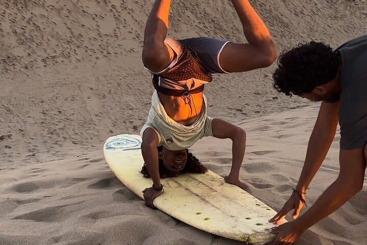 Sunset Sandboarding at Timlaline Dunes near Agadir photo 2