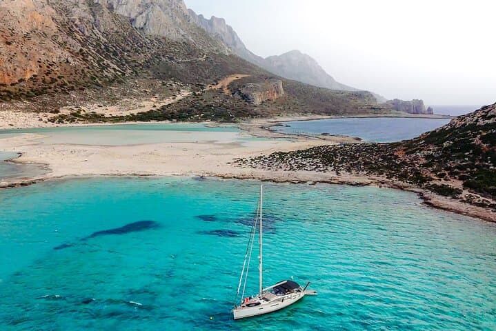 Kissamos Balos and Gramvousa Luxury Sailing Yacht Cruise with Meal
