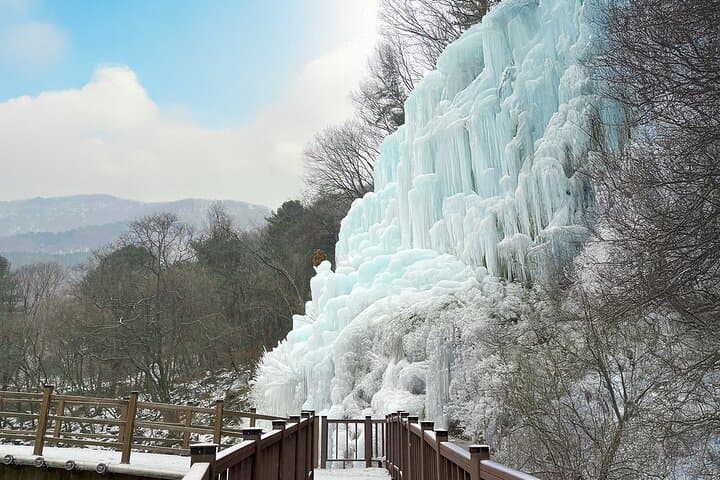 Seoul Day Trip: Eobi Ice Valley, Nami Island & Hanbok Experience (Rail Bike or Strawberry Option) photo 4