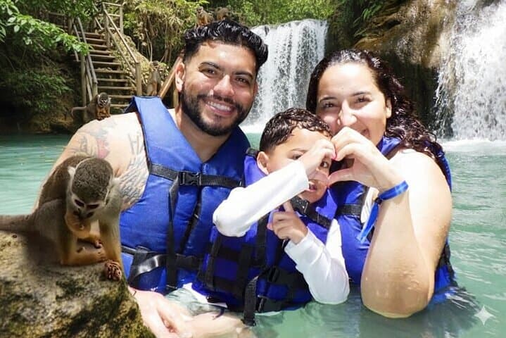 Damajagua Waterfalls & Monkey House — Puerto Plata Full‑Day Adventure