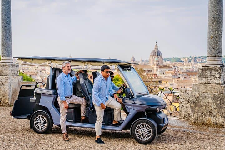 Private Rome Golf Cart Tour with Wine Tasting and Hotel Pickup photo 3