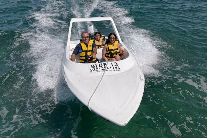 Drive a Speedboat, Snorkel Reefs & Cenote Dip — 3-in-1 Jungle Tour Cancun photo 3