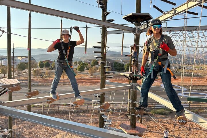 Greater Zion Sunset Adventure Tower Pass — Sunset Ropes Course in St. George photo 5