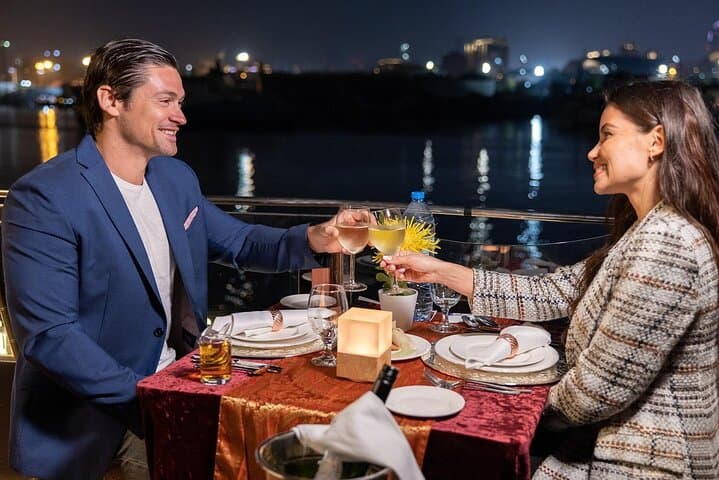 Dubai Canal Dinner Cruise + La Perle Gold Tickets — Dhow Dinner, Waterfall Bridge & Aqua-Stage Show photo 4