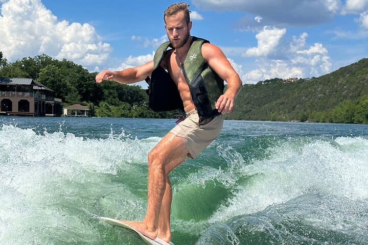 Lake Austin Wake Surfing: 2‑Hour Captained Session under Pennybacker Bridge