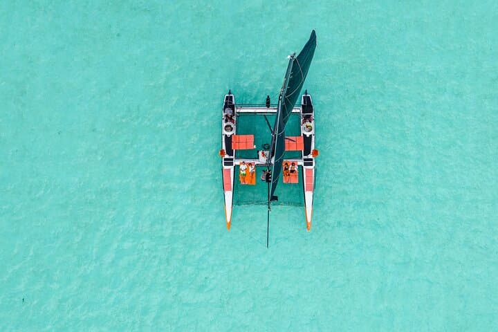 Private Catamaran Half-Day in Bora Bora Lagoon — Snorkel & Floating Bar photo 6
