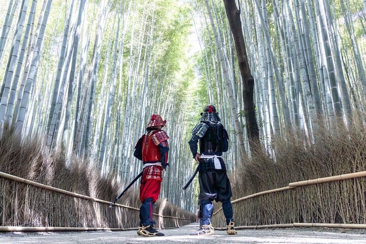 Walk Like a Samurai: Arashiyama Samurai Armor Rental and 90-Minute Stroll photo 2