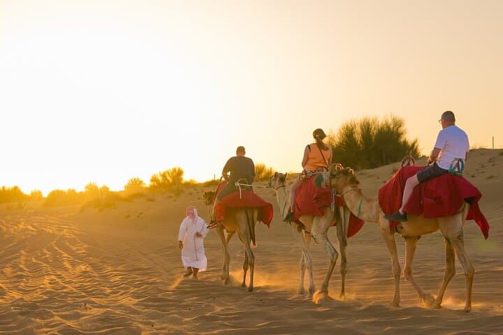 Dubai Red Dune Camel Trekking Desert Safari & BBQ Experience photo 3