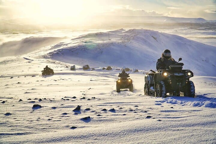 Raufarhólshellir Lava Caving and Reykjavik ATV Quad Adventure