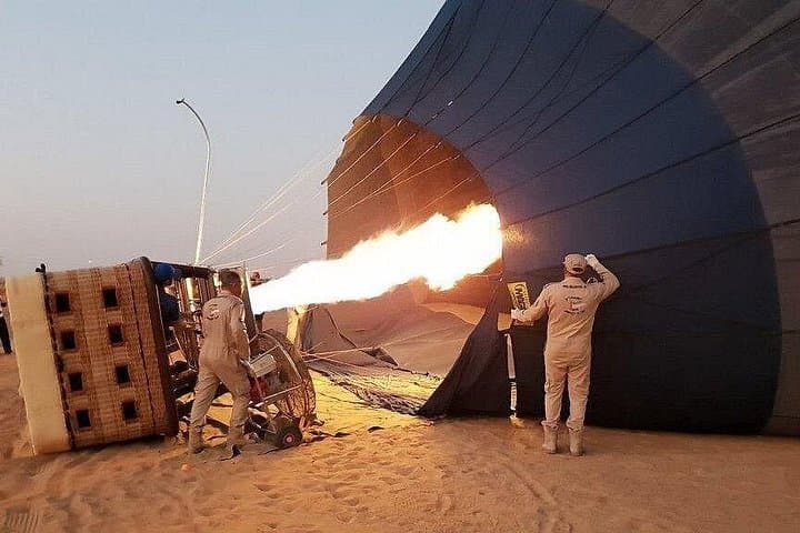 Sunrise Hot Air Balloon Over Dubai Desert with Gourmet Breakfast & Falcon Show photo 1