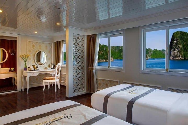 Bai Tu Long Bay 2-Day Luxury Cruise: Kayaking, Caves & Floating Village photo 3