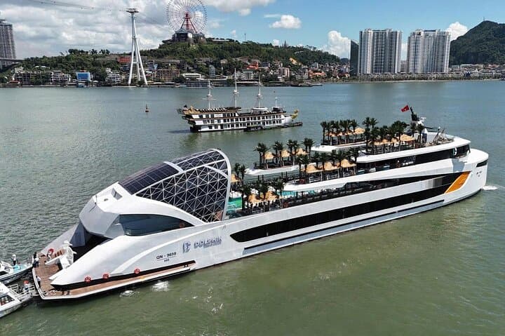 Halong Bay Luxury Day Cruise — Dolphin 5-Star Pool, Caves & Ti Top