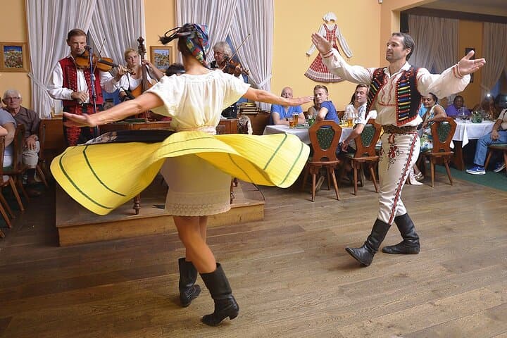 Prague Folk Dinner Experience with Hotel Pickup, Live Music & Unlimited Drinks photo 3