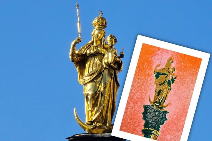 Color Rush Munich: Old Town Night Walk & Spray-Paint Postcard Workshop photo 3