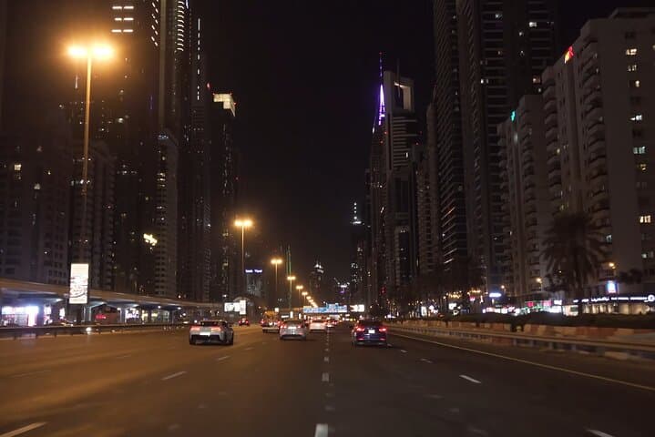 Dubai Night Drive: Premium Midnight Skyline Tour
