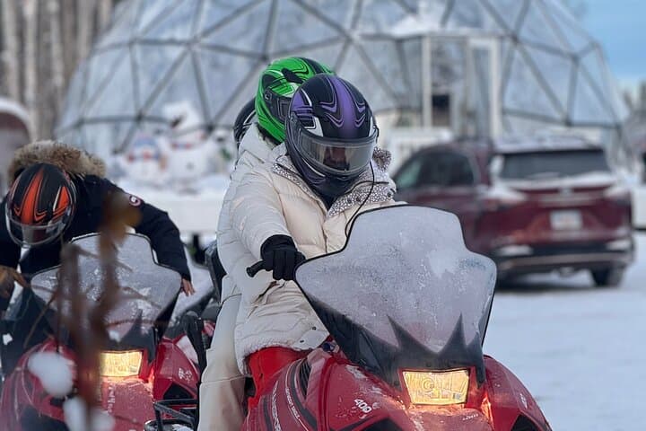 Thrilling Glacier Snowmobile Tour on the Frozen Chena River photo 2
