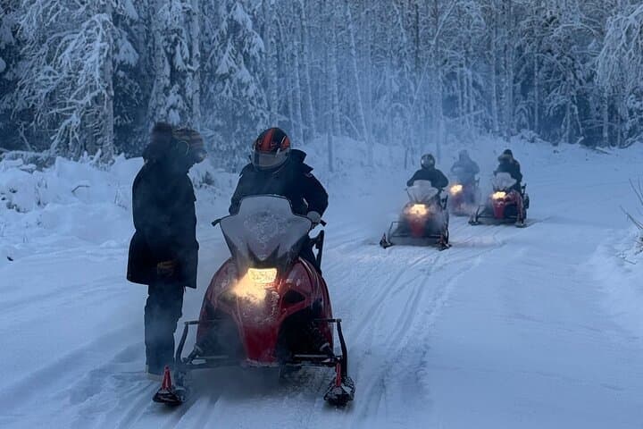 Thrilling Glacier Snowmobile Tour on the Frozen Chena River photo 5